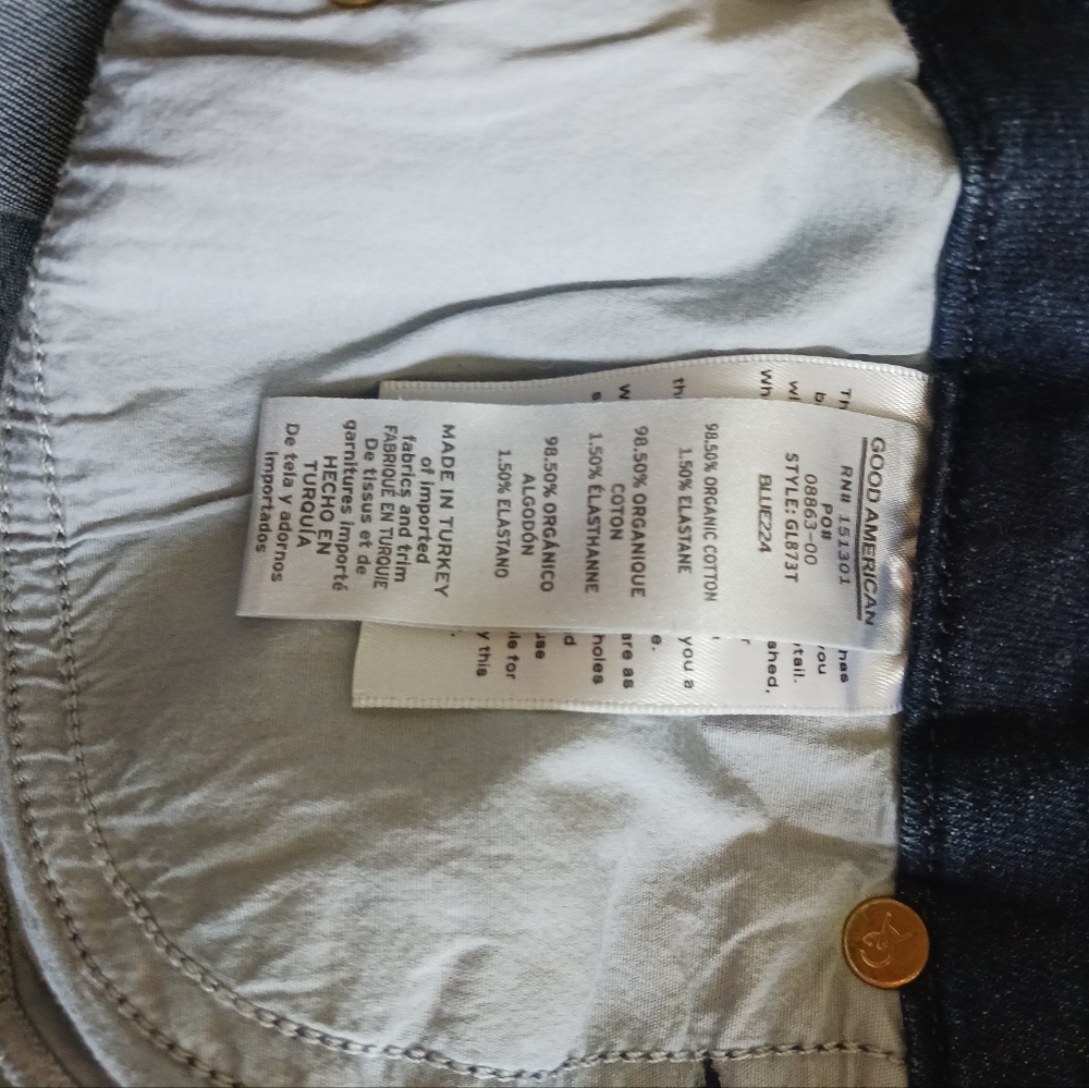 Good American The Good Leg Skinny Jean BLUE224 - Picture 10 of 13